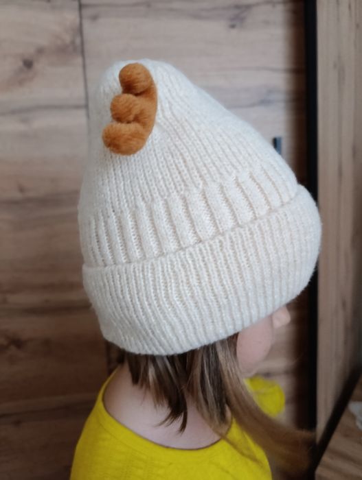 Nowa, ciepła, zimowa czapka dziecięca typu beanie