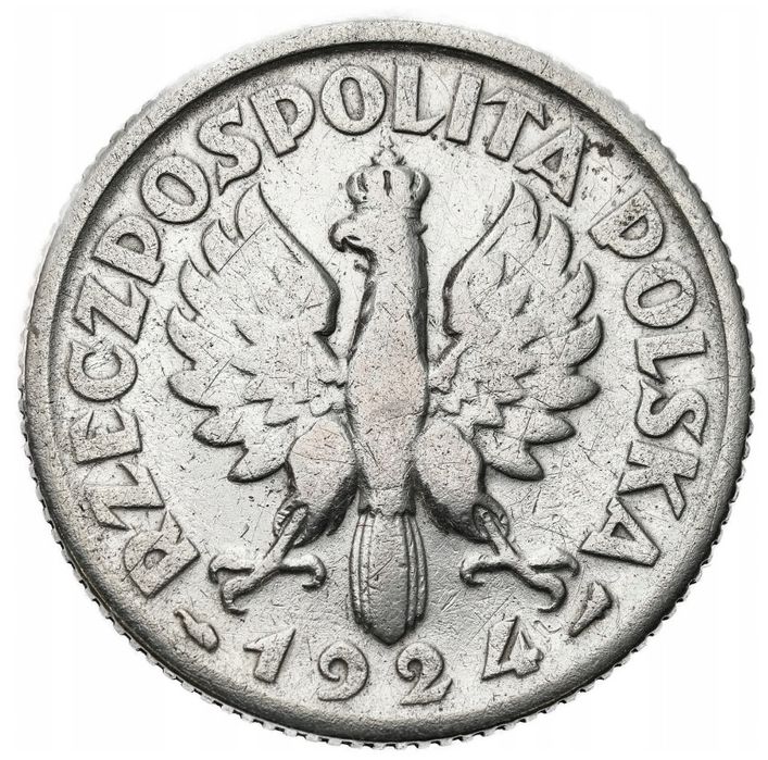 1zł 1924r Paryż ( Srebro)