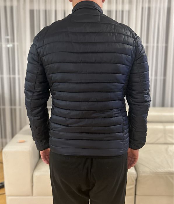 Męska pikowana kurtka jesienna granatowa L Indicode