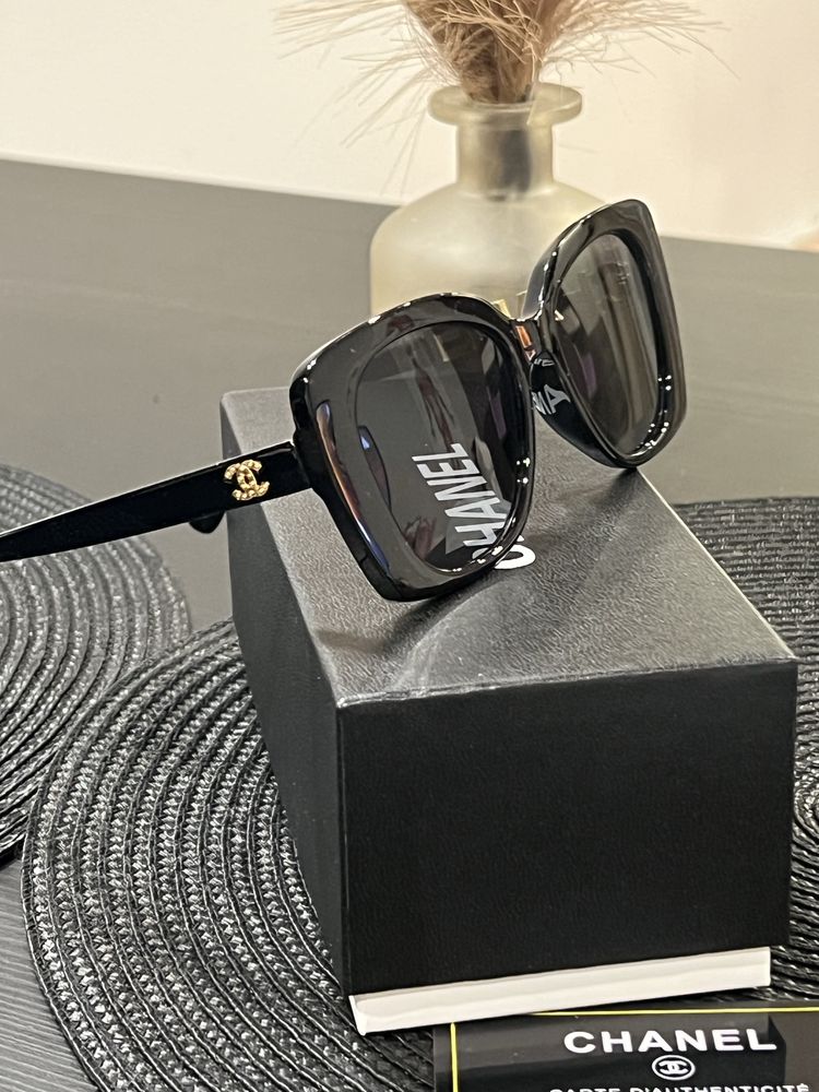 Chanel okulary przeciwsłoneczne czarne