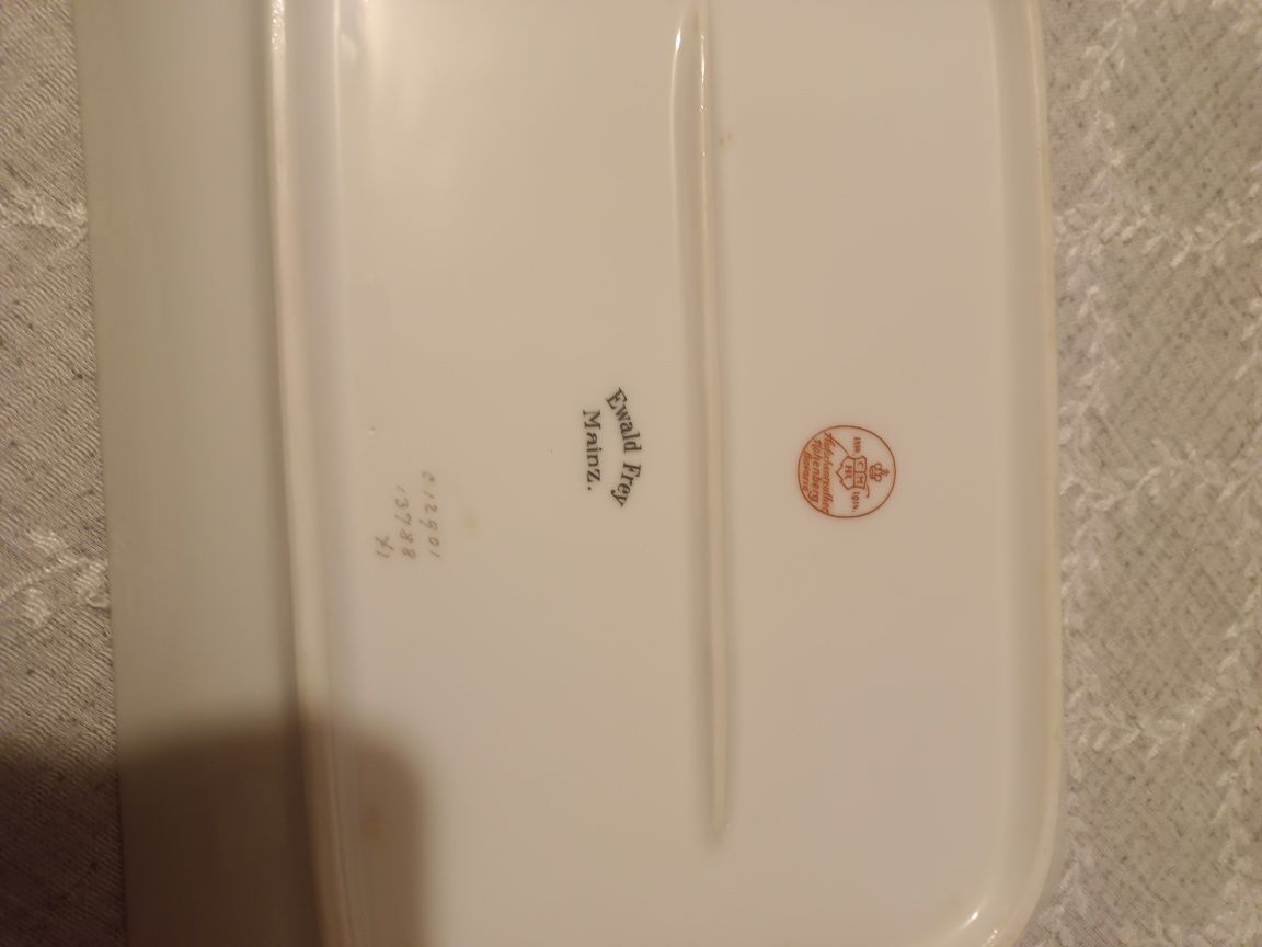 Półmiski porcelana sygnatura niemiecka