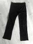 czarne materiałowe spodnie dzwony straight fairy obcisłe L XL vintage