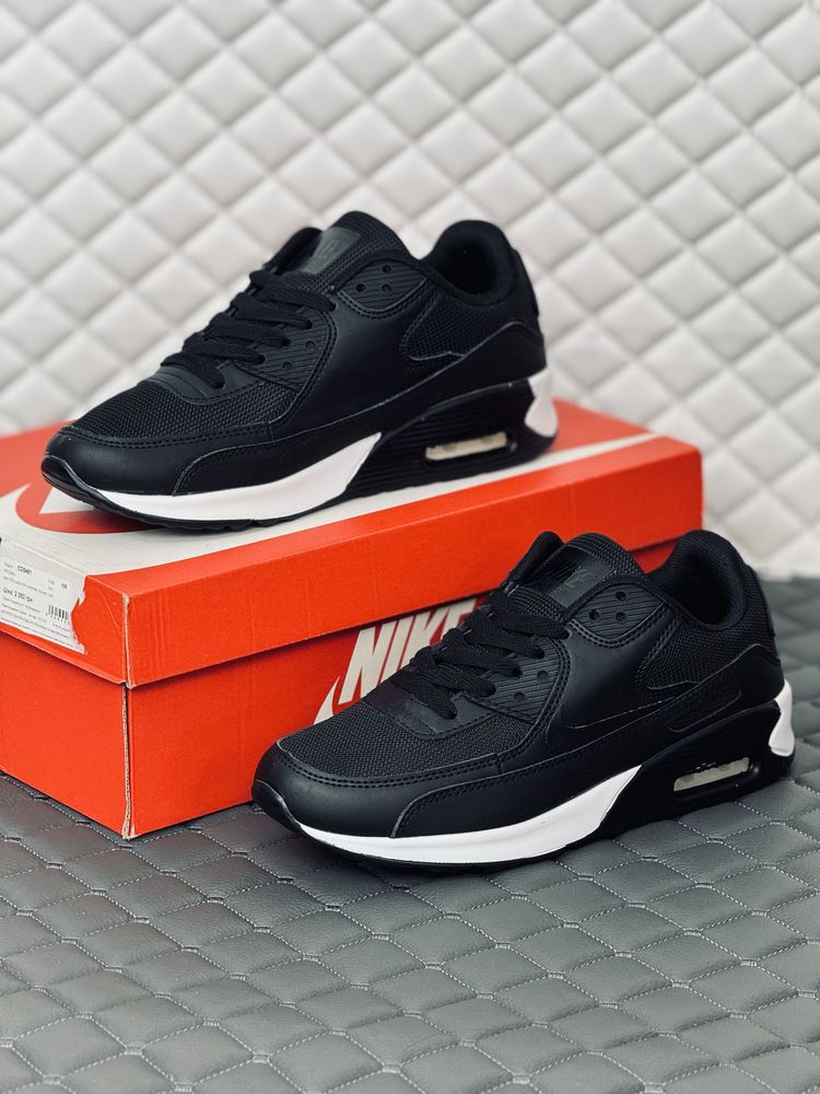 Кроссовки мужские Nike air max 90 black-white кросовки Найк 90 весна