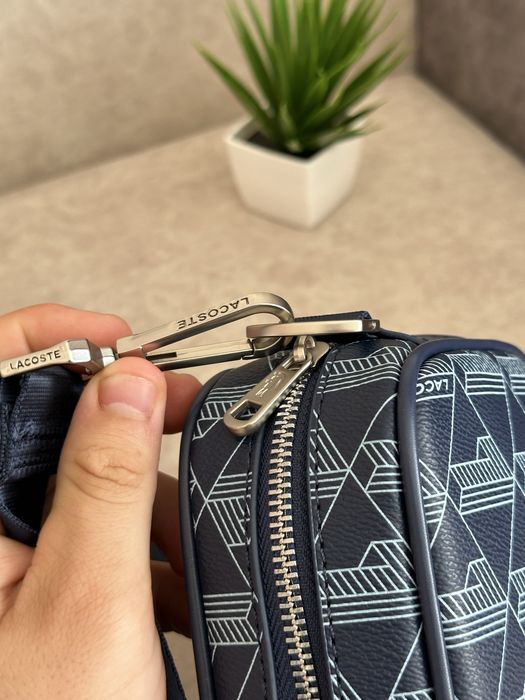 Сумка Lacoste BLUE Monogram | Crossbody | мессенджер | лакоста лакосте