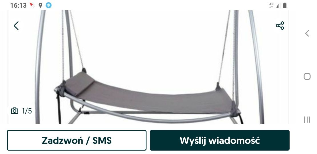 Hamak wolno stojący dwu osobowy