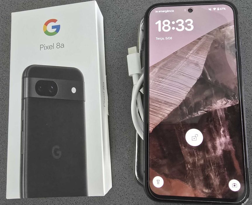 Google Pixel 8a 256GB - como novo c/ garantia válida até maio de 2027