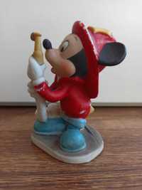 Figurka Mickey Mouse fireman Walt Disney productions strażak Vintage