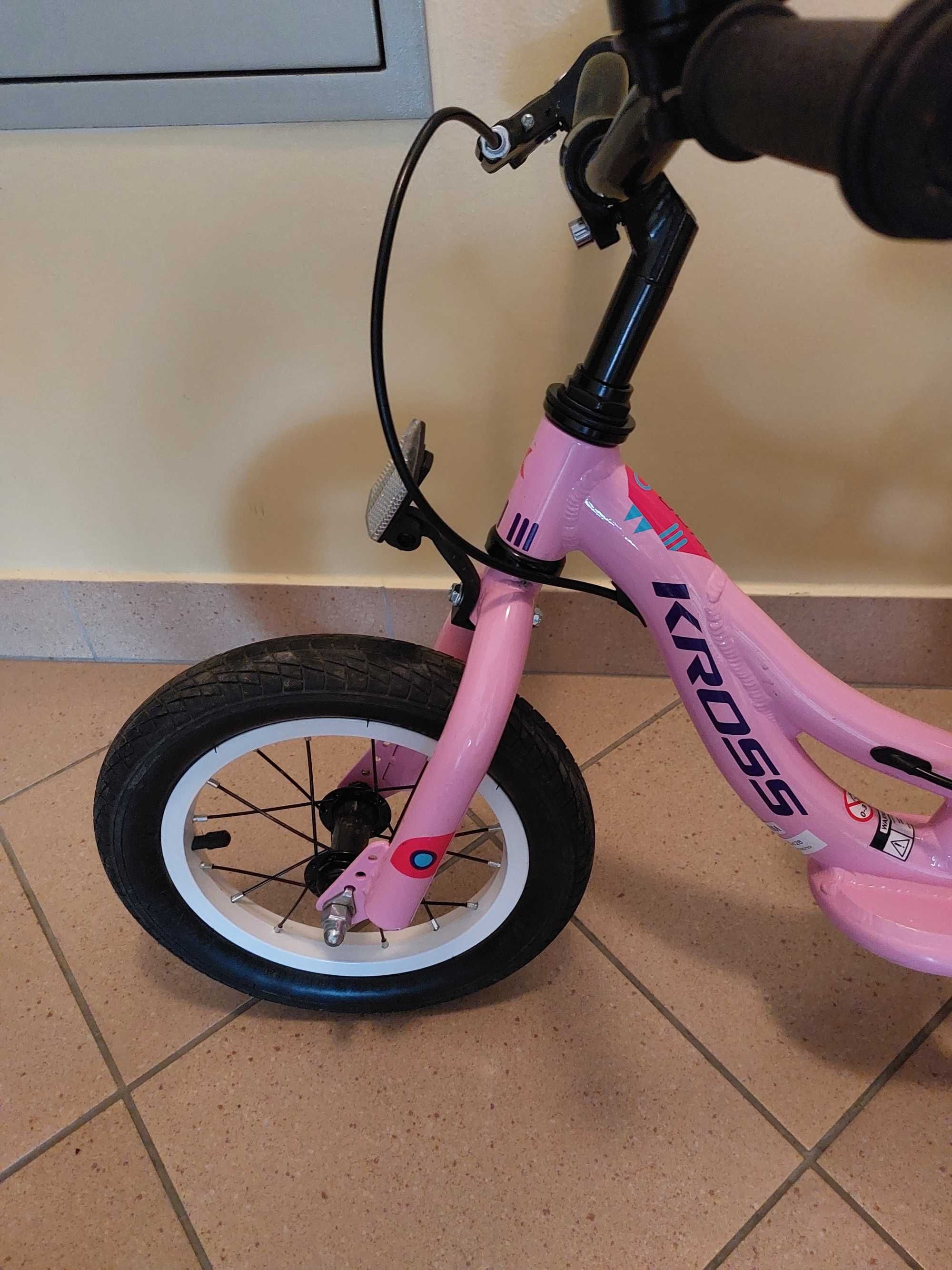 Pierwszy rowerek biegowy Kross Kido dla dziewczynki stan bdb
