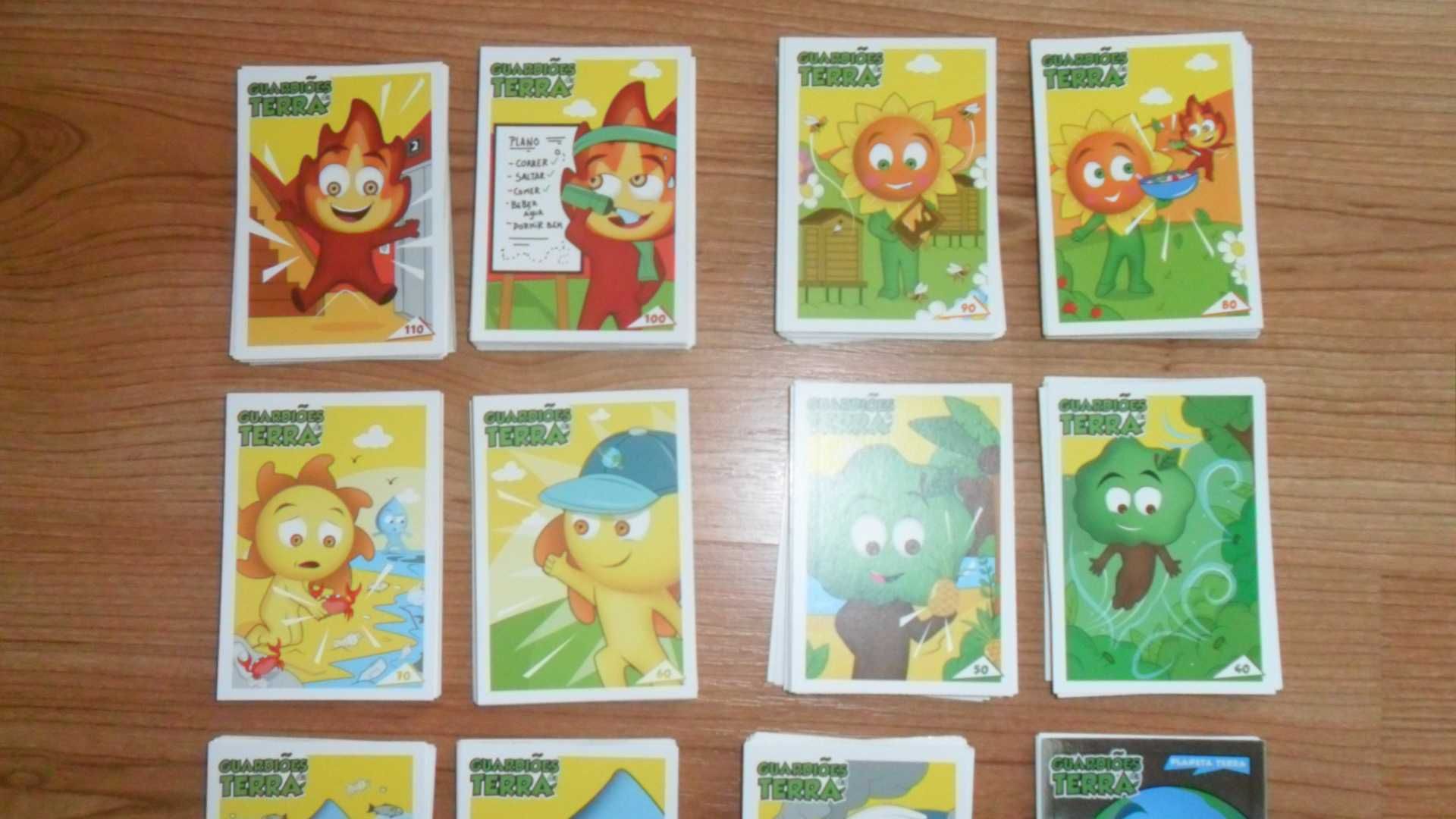 Cartas dos guardiões da terra  cada 0,15€