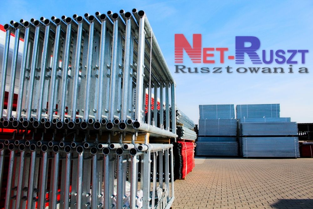 Rusztowanie - 117,5 m2 typu Plettac na podestach drewnianych 3 m