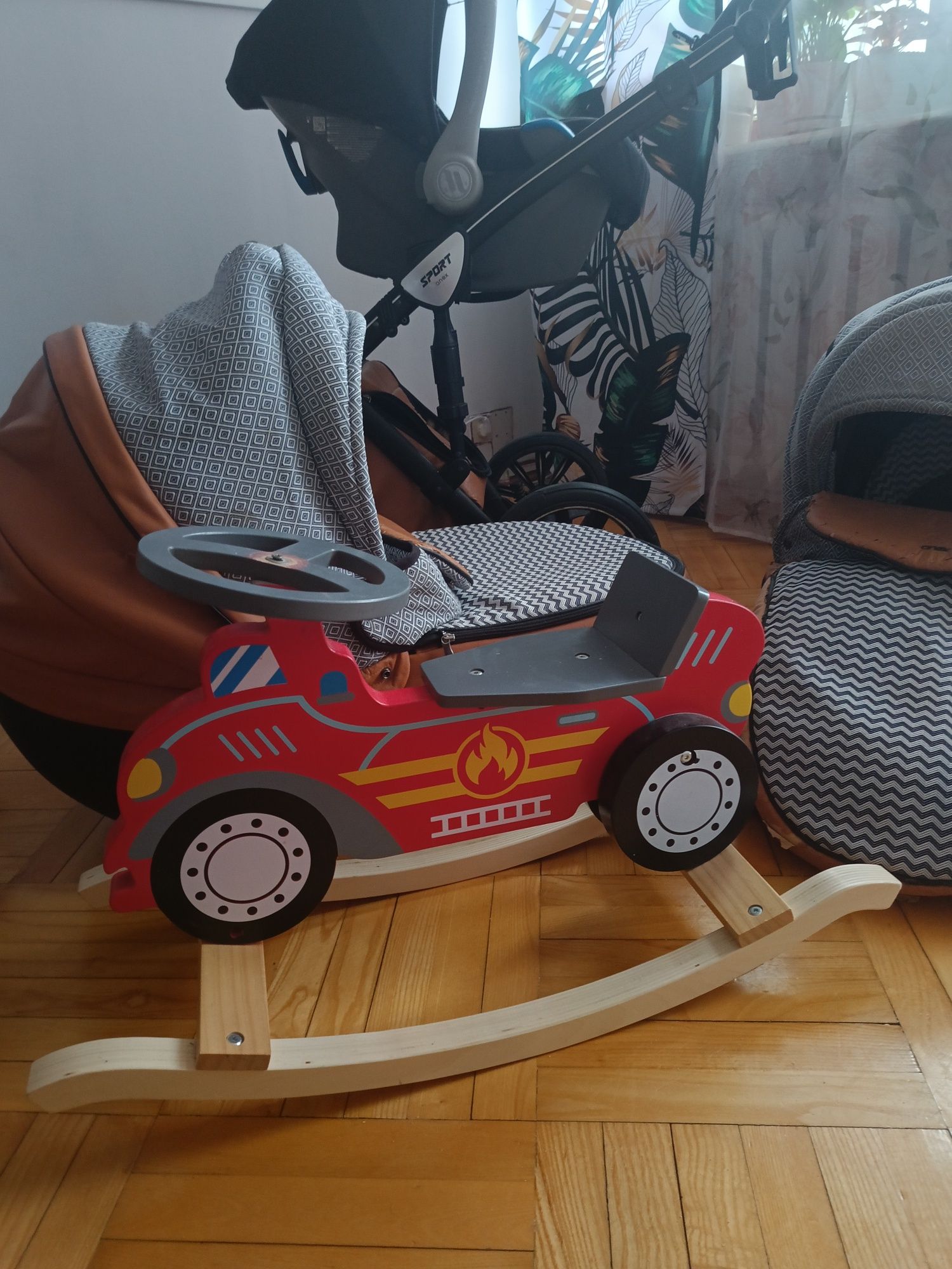 Wózek 3w1 anex sport+ bujak drewniany gratis