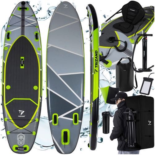 SUP 335 cm Pompowana Deska z Wiosłem, Siedziskiem i Pompką + Plecak