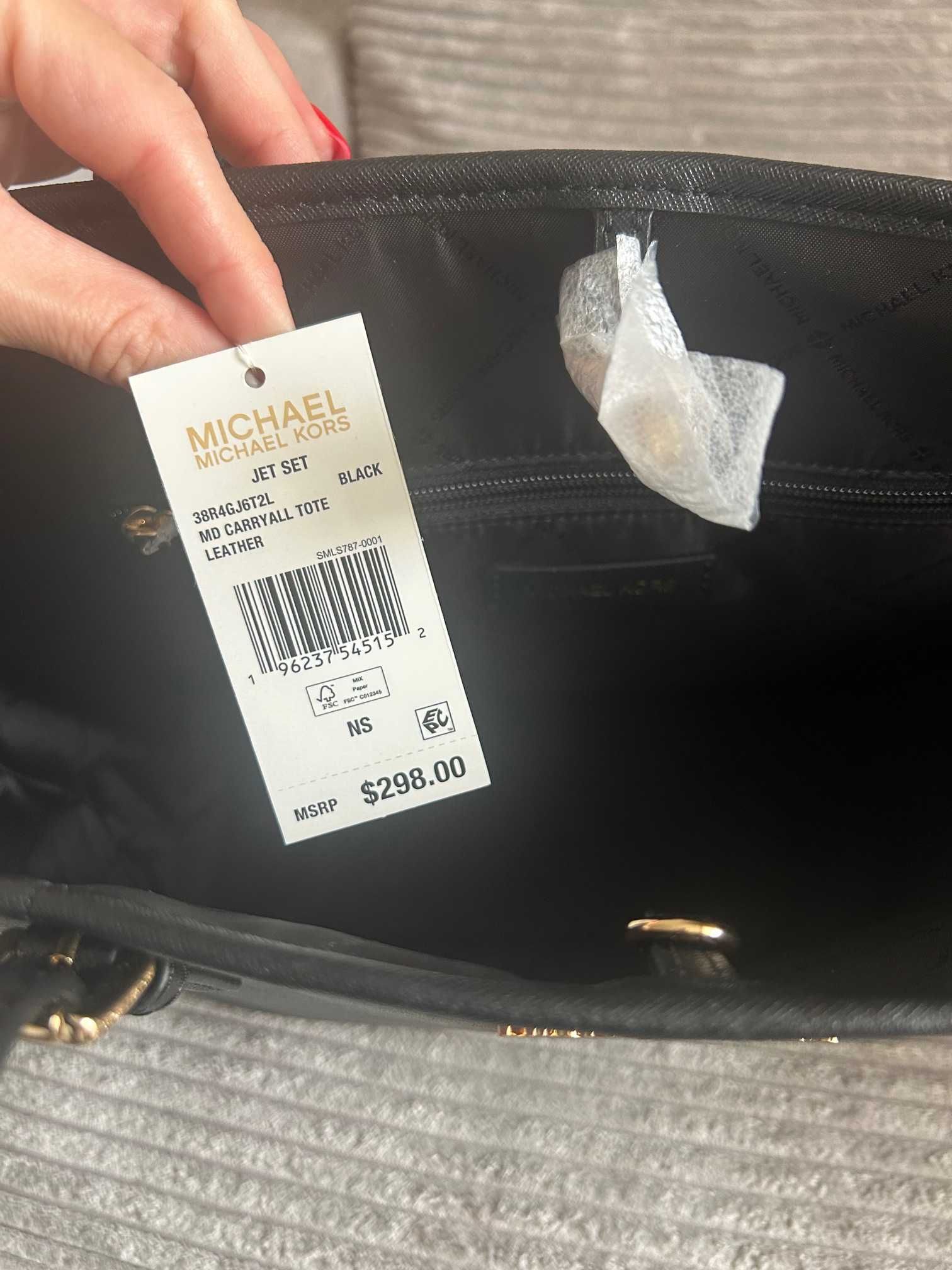 nowa torebka skórzana Michael KORS czarna oryginał