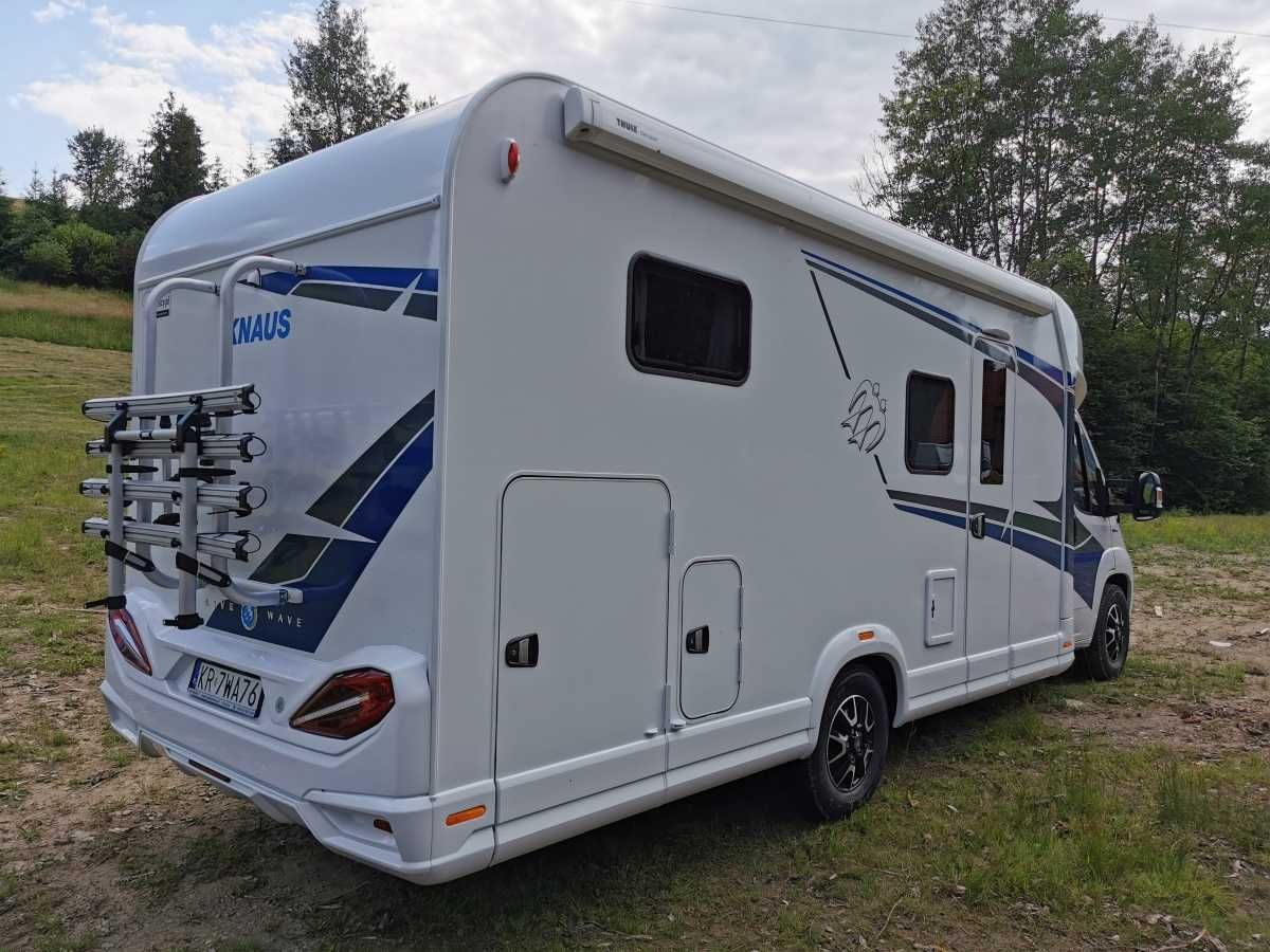 Wynajem kampera 5 os. AUTOMAT, KAMPER KNAUS LIVE WAVE 700 MEG