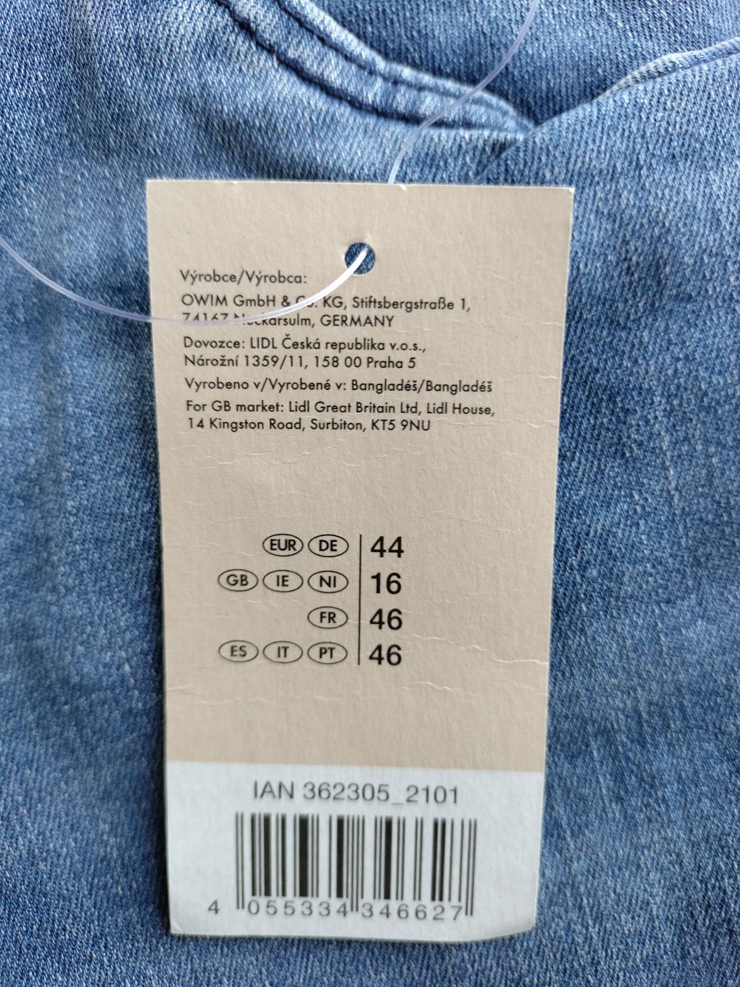 Spodnie jeansowe ciążowe nowe rozm. 44