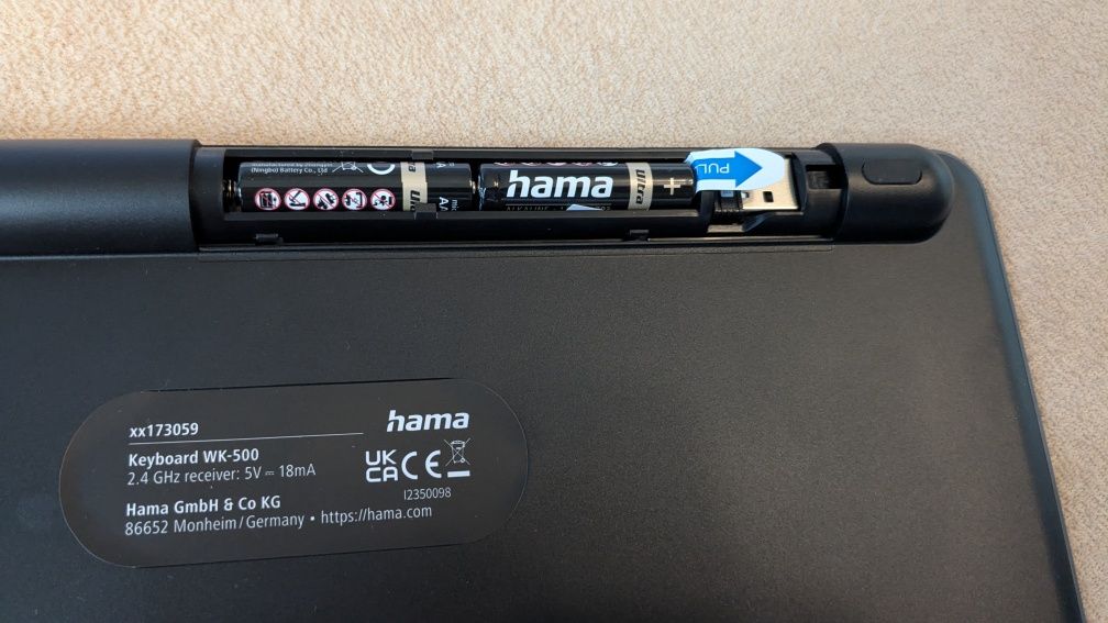 Hama klawiatura bezprzewodowa wk-500 (qwerty)