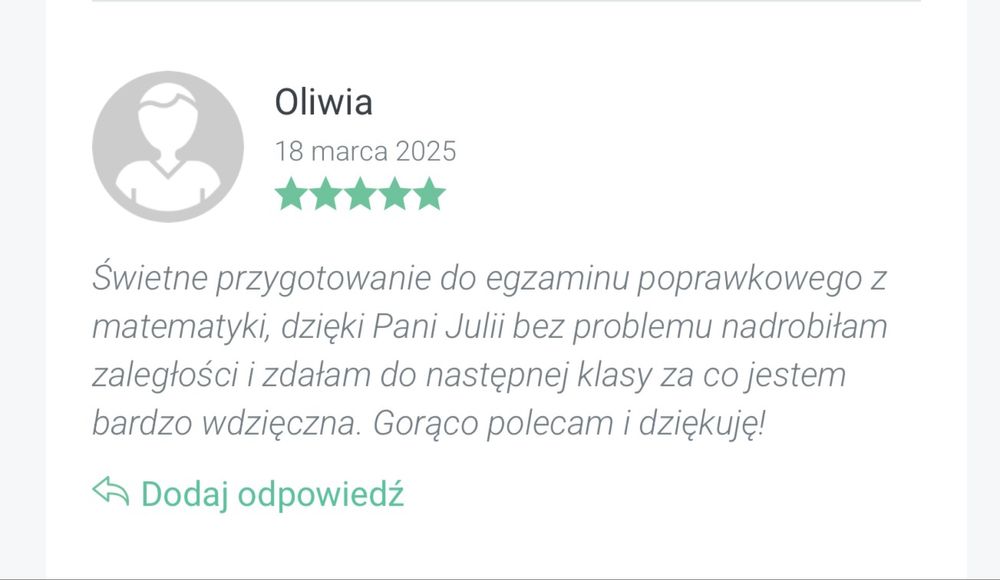 Korepetycje | matematyka | poprawka matury | egzaminy poprawkowe
