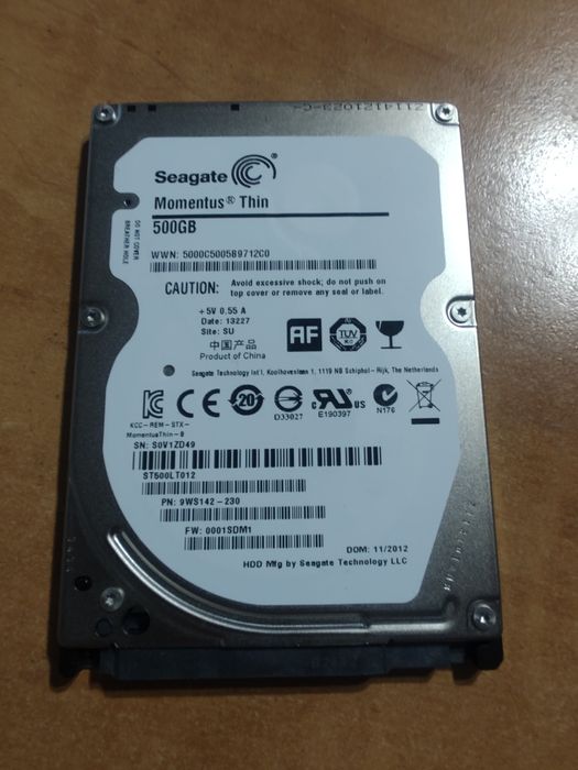 Dysk do laptopa Seagate ST500LT012 500GB 5,4K 8Mb Sata II 2,5 cala
