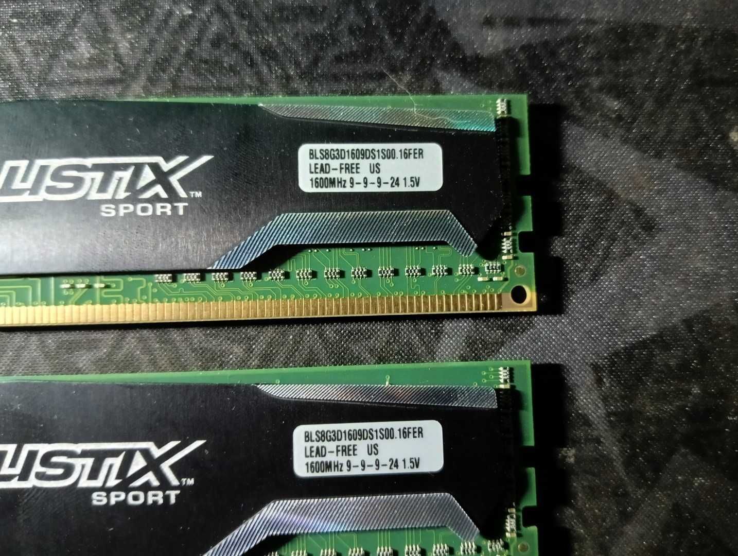 Pamięć DDR3 Ballistix 16 GB 2x8gb 1600 mhz