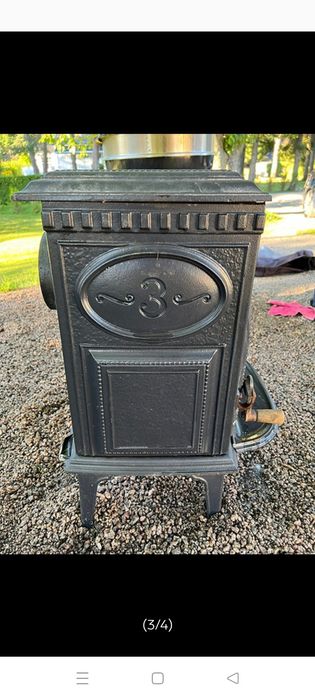 Jotul 3 piec kominek koza w ciemnej emailii  9 kw
