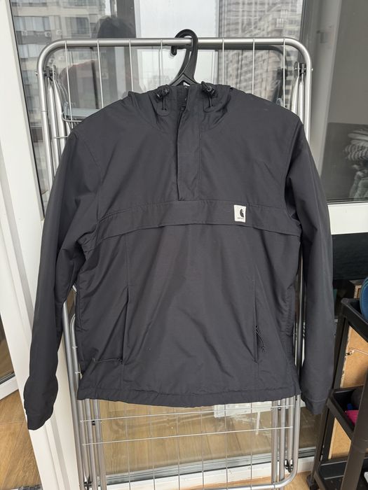 Чорна утеплена куртка-анорак Carhartt