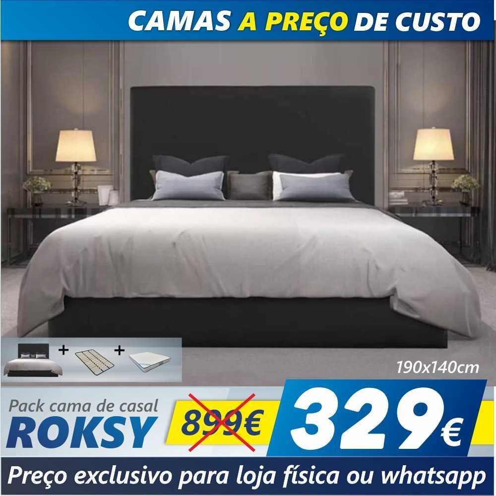 Cama Roksy + Estrado + Colchão Amazônia (190x140)