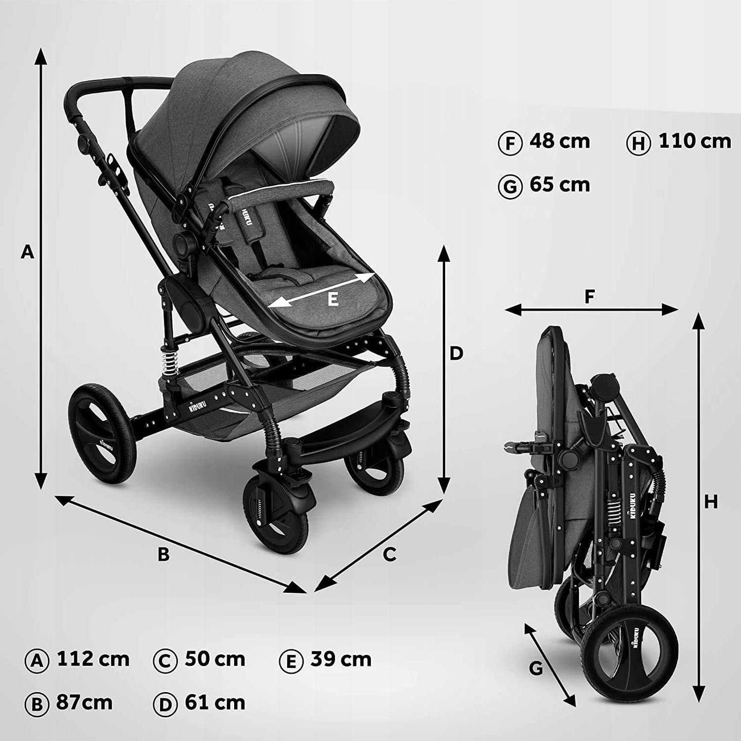 ZESTAW 3W1 Wózek Wielofunkcyjny Spacerowy + Gondola + Fotelik, UV 50+