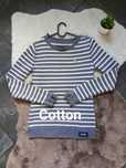 Sweter Superdry Navy Label w paski, 100% bawełna, rozmiar S