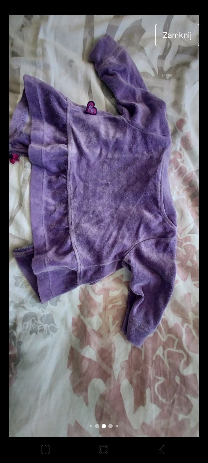 Bluza fioletowe z myszką r.68