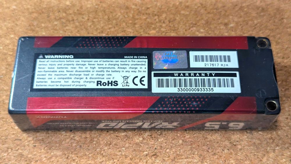 Turnigy Rapid 2S2P 6500mAh 7.4V 140C Li-pol Батарея Високострумова