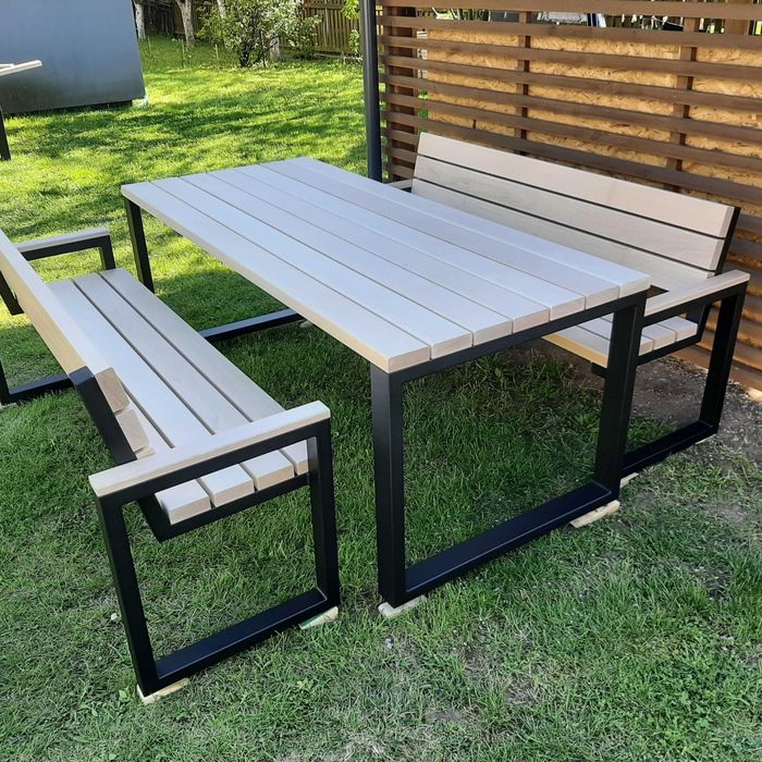 Bukowe Meble Ogrodowe Wypoczynkowe/ Na taras Loft