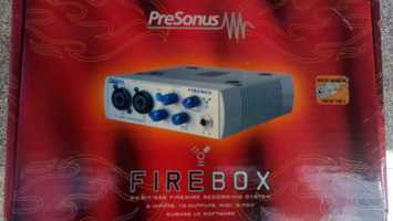 Presonus Firebox 24bit/96k 6 inputs, 10 outputs com Cubase LE software
