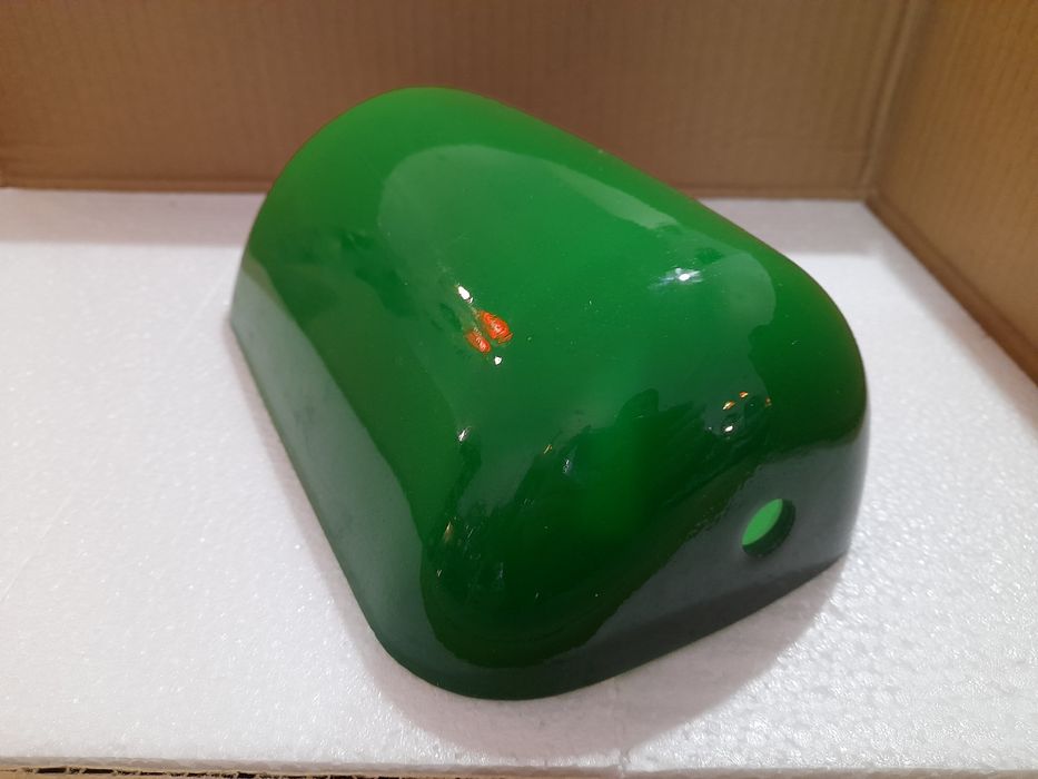 Vidro opalino verde para Candeeiro tulipa de Banqueiro secretária Nova