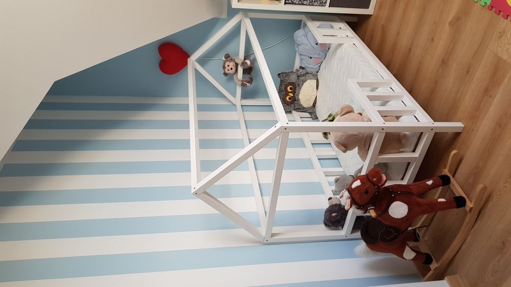 Łóżko łóżeczko domek Skandynawski dla dziecka 160x80 +Stelaż GRATIS