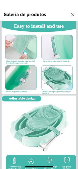 Rede de banheira recém-nascido