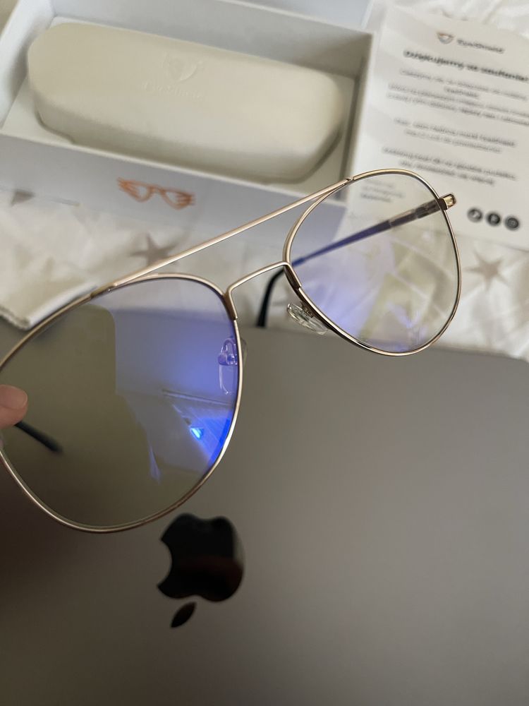 Okulary EyeShield Aviator blokujące światło niebieskie DayShield