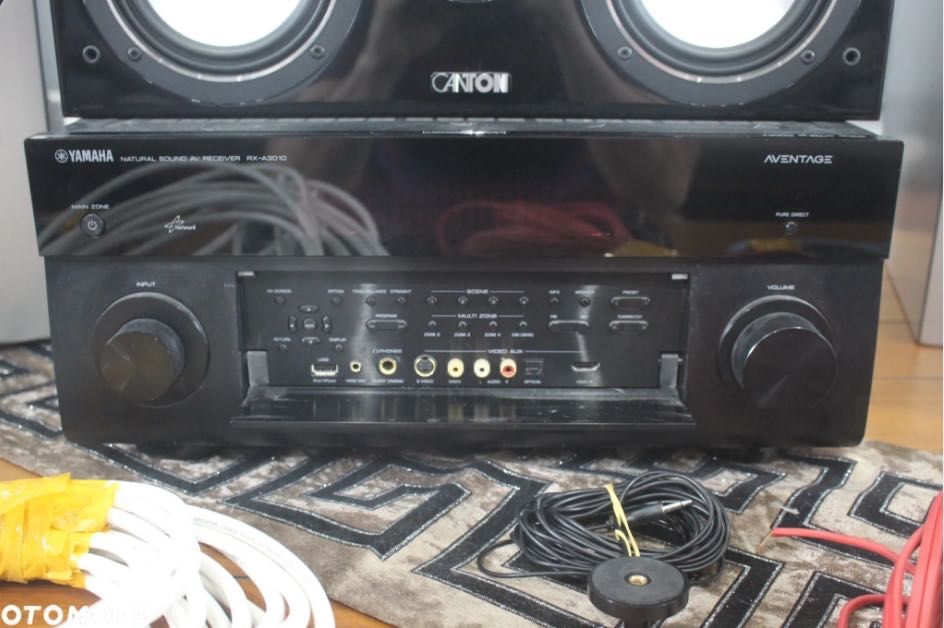 Kino Domowe Amplituner Ampli Tuner Yamaha RX-A3010 Aventage Kolumny