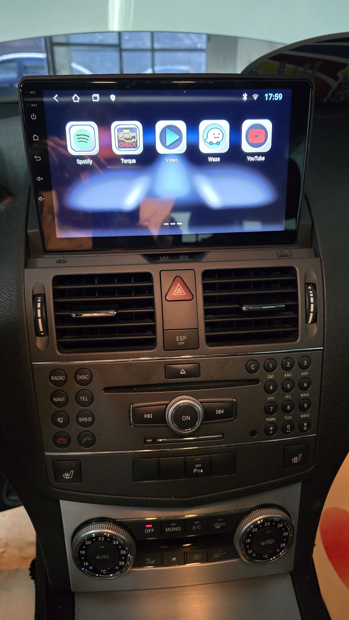 Entregas grátis Zona Grande Porto Rádio Android 13 Mercedes W204
