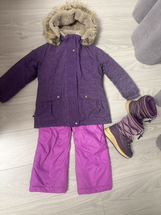 Lenne, зимовий костюм, сапожки Outventure, пальто Lenne, куртка Lenne