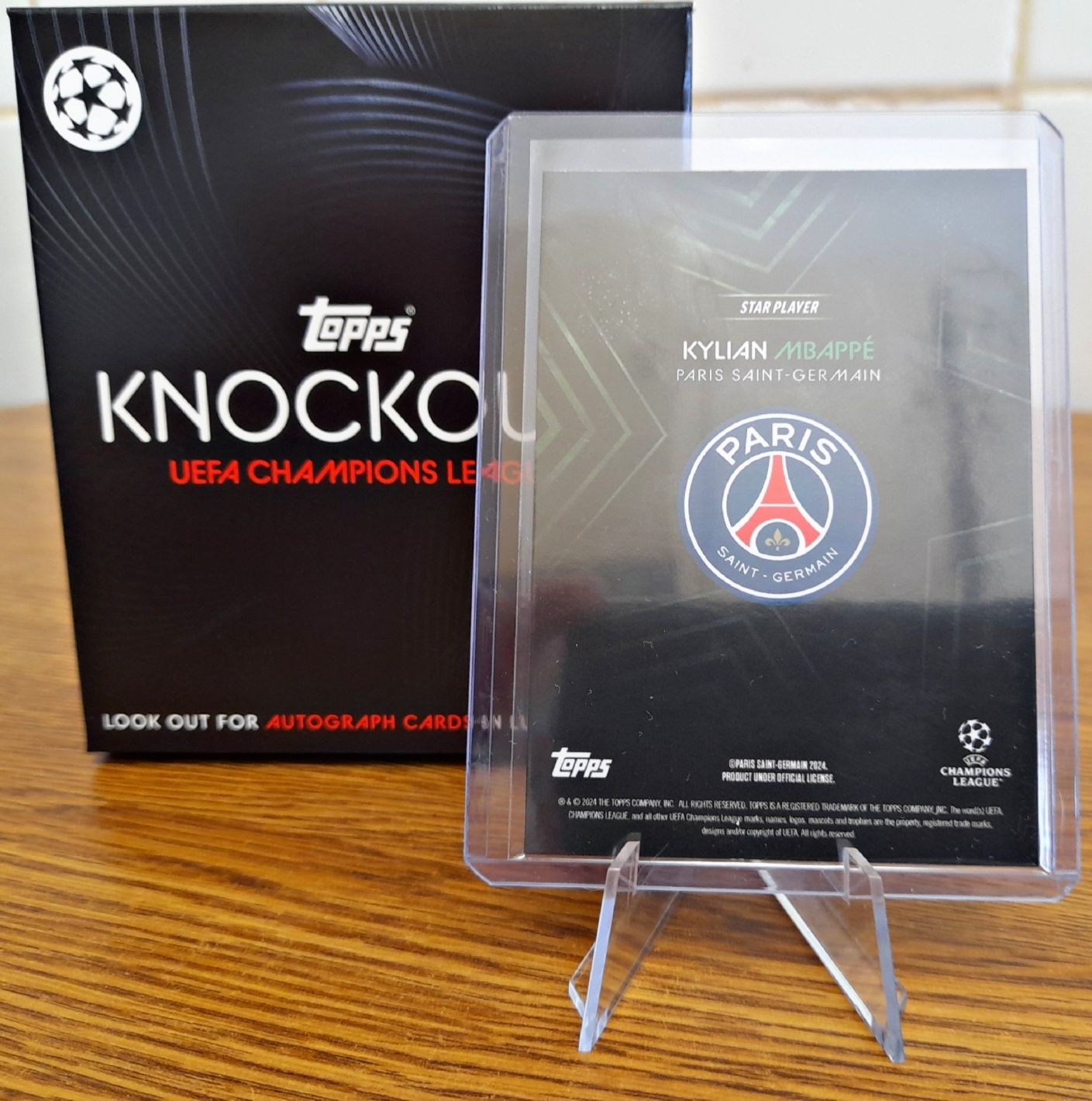 Topps Knockout UCL 2023/24 Mbappé PSG Star Player Parallel (68/99)