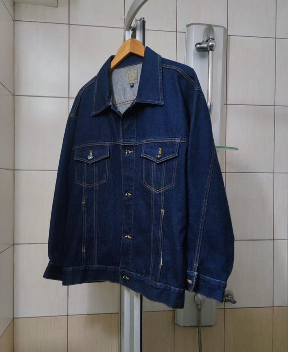 bluza kurtka XL  męska ciemny dark Jeans jeansowa long life quality XL
