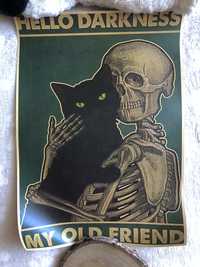 Plakat Czarny Kot i Śmierć