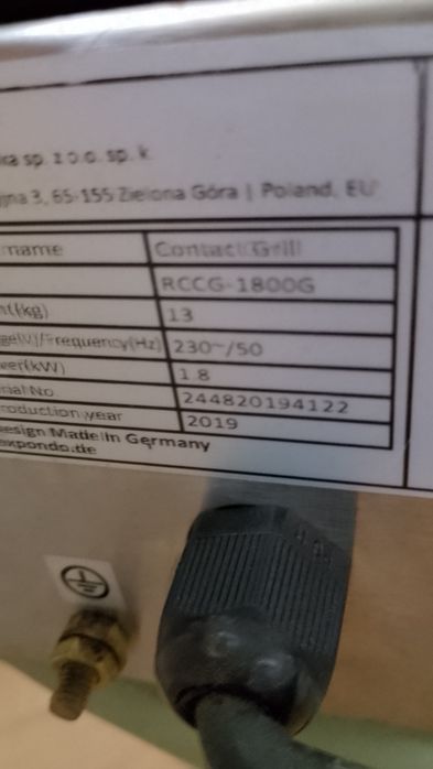 Grill opiekacz ryflowany do hot dog, tortilli,kebab