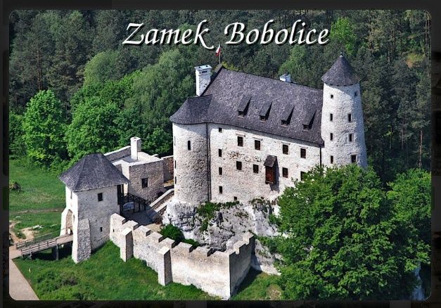 Bobolice zamek magnes na lodówkę 9 x 6 cm