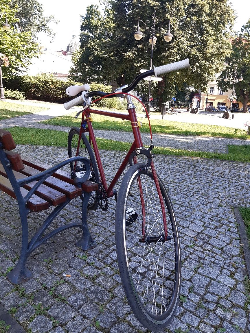 Romet orkan, ostre koło, single speed, fixed gear