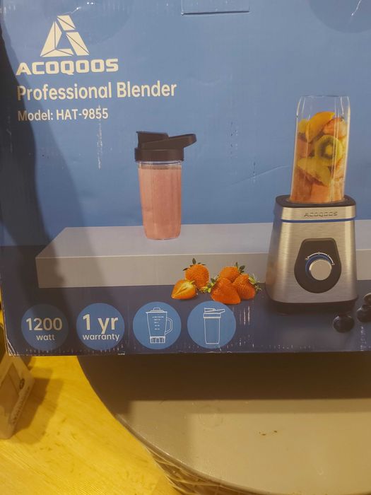 Blender kielichowy Acoqoos HAT-9855 srebrny