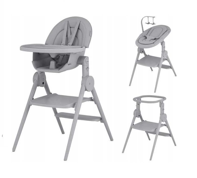 ANEX OZY SHADE Krzesełko do karmienia + leżaczek + kitchen helper Grey