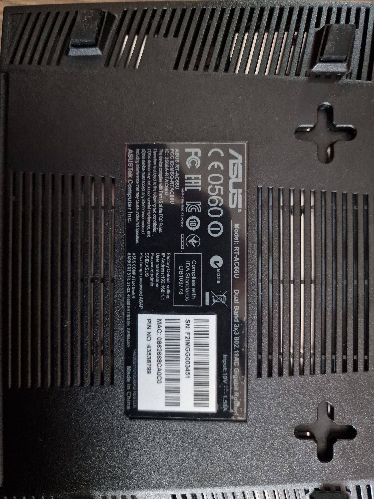 Router asus ac66u
