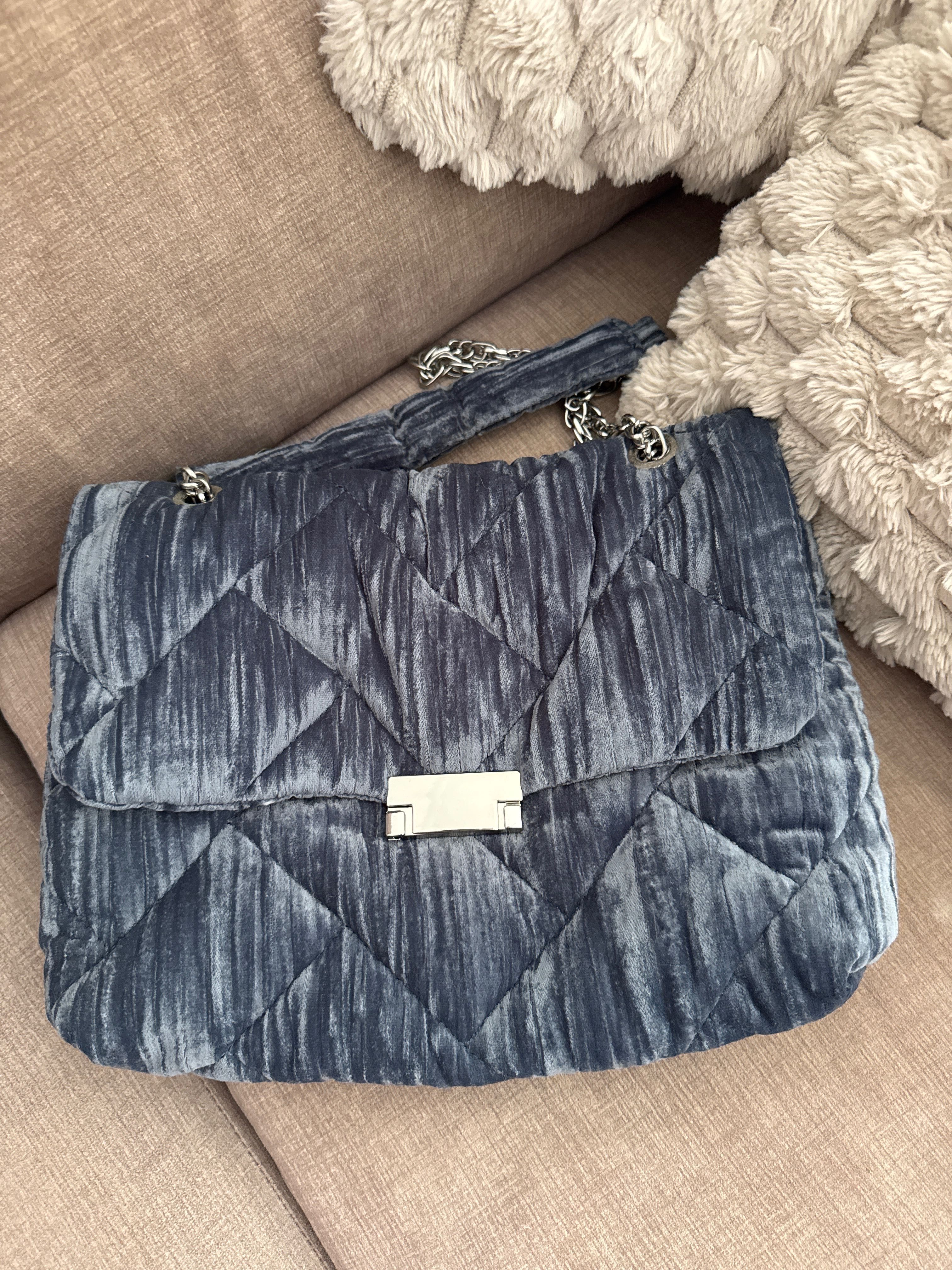 Mala Azul Zara Semi-Nova