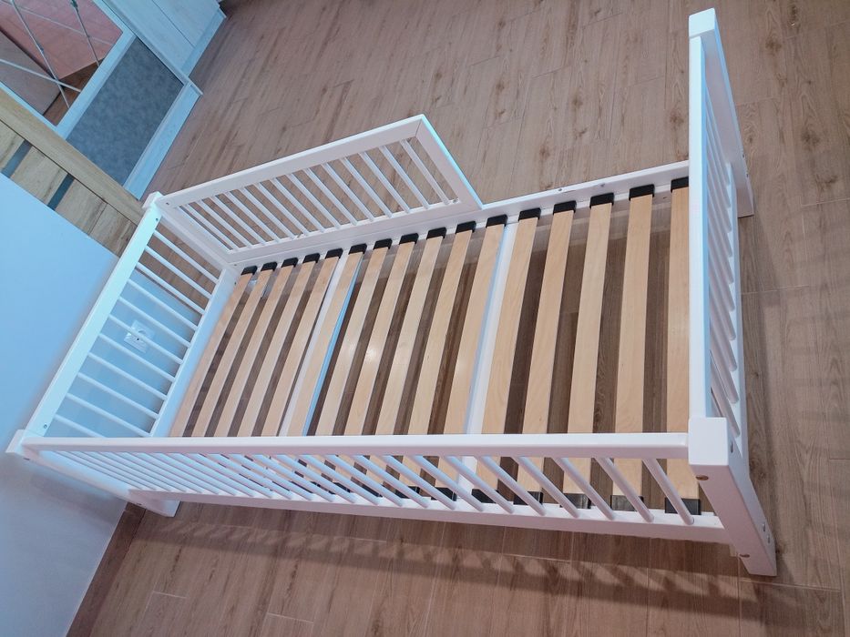 Łóżeczko Luletto 160x80 + materac Rucken stark